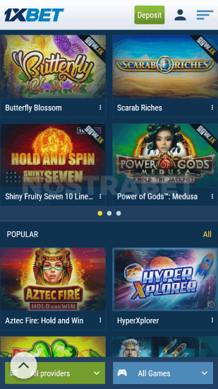 1xbet casino slot games