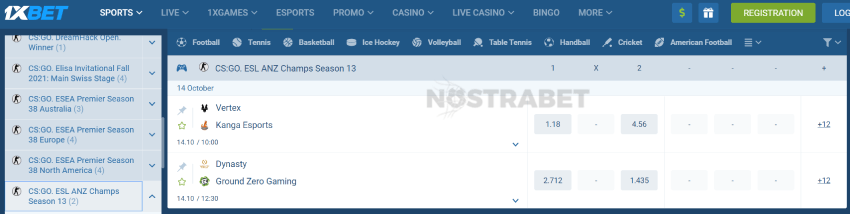 1xbet cs:go betting