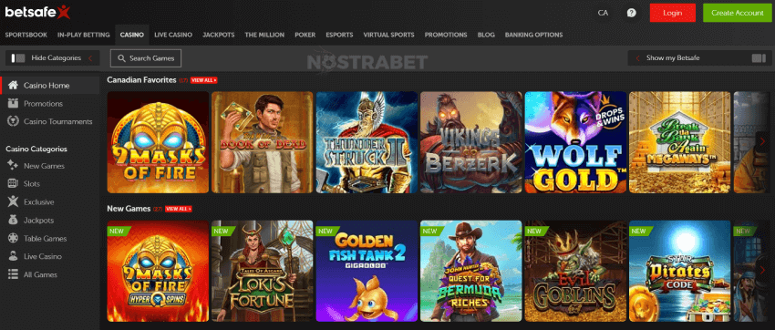 Betsafe Casino Games