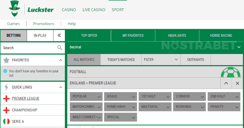 luckster sports betting