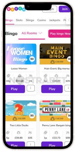 Mecca bingo games on ios