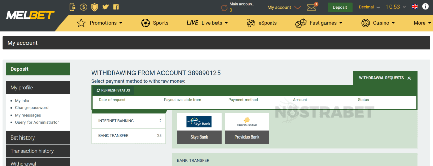 melbet how to make withdrawal