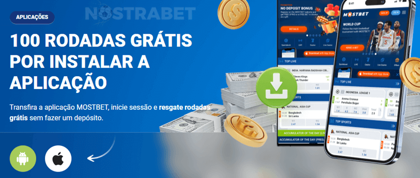 mostbet bónus de 100 rodadas grátis por instalar a app