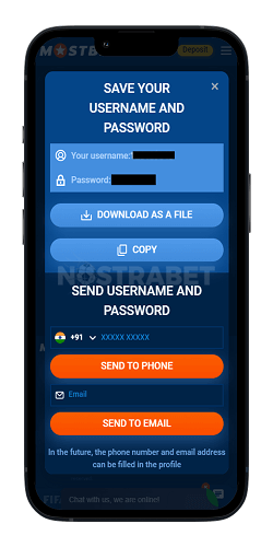 mostbet mobile app register steps