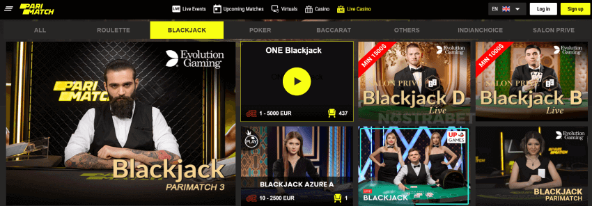 parimatch live casino india