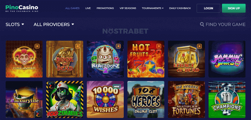 Pino Casino Games