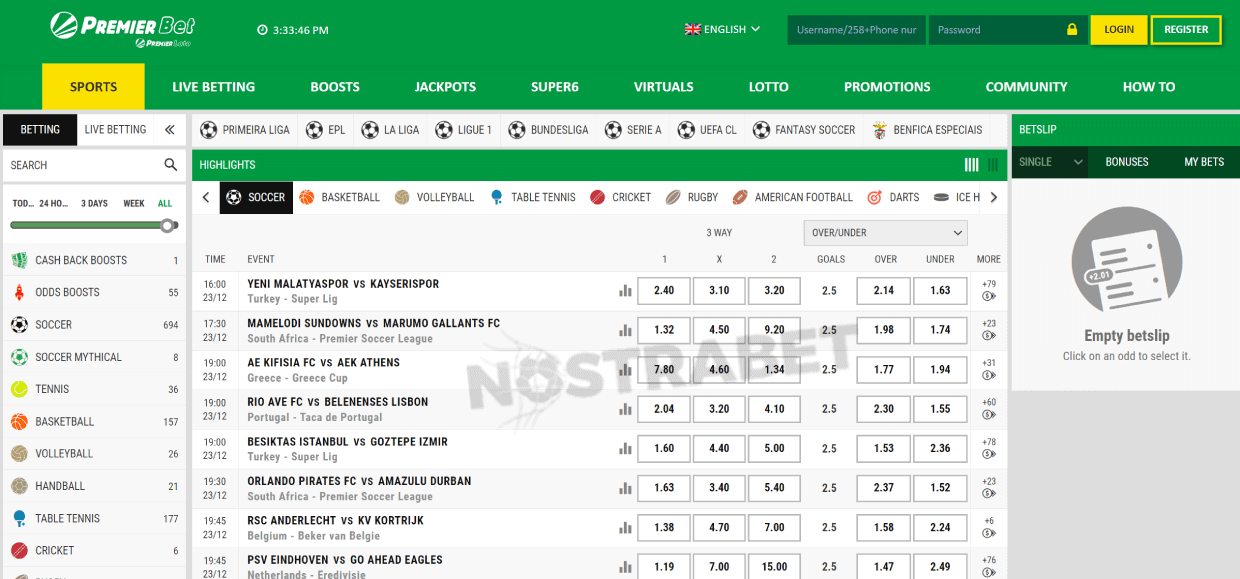 premierbet homepage Mozambique