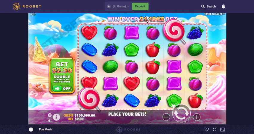 Roobet Sweet Bonanza Slot Game