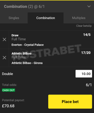 Unibet place a bet